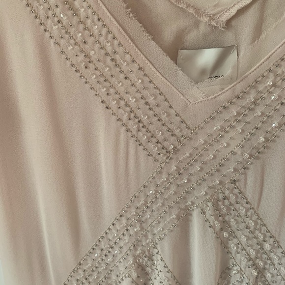 NWT Greylin Beaded Chiffon Top - Size M - Picture 2 of 4
